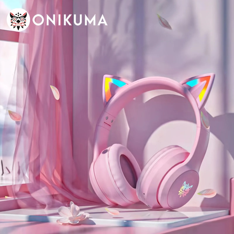 Onikuma B90 Pink Cat Ear Gamin - огляд і ціна Pc Gaming Apple