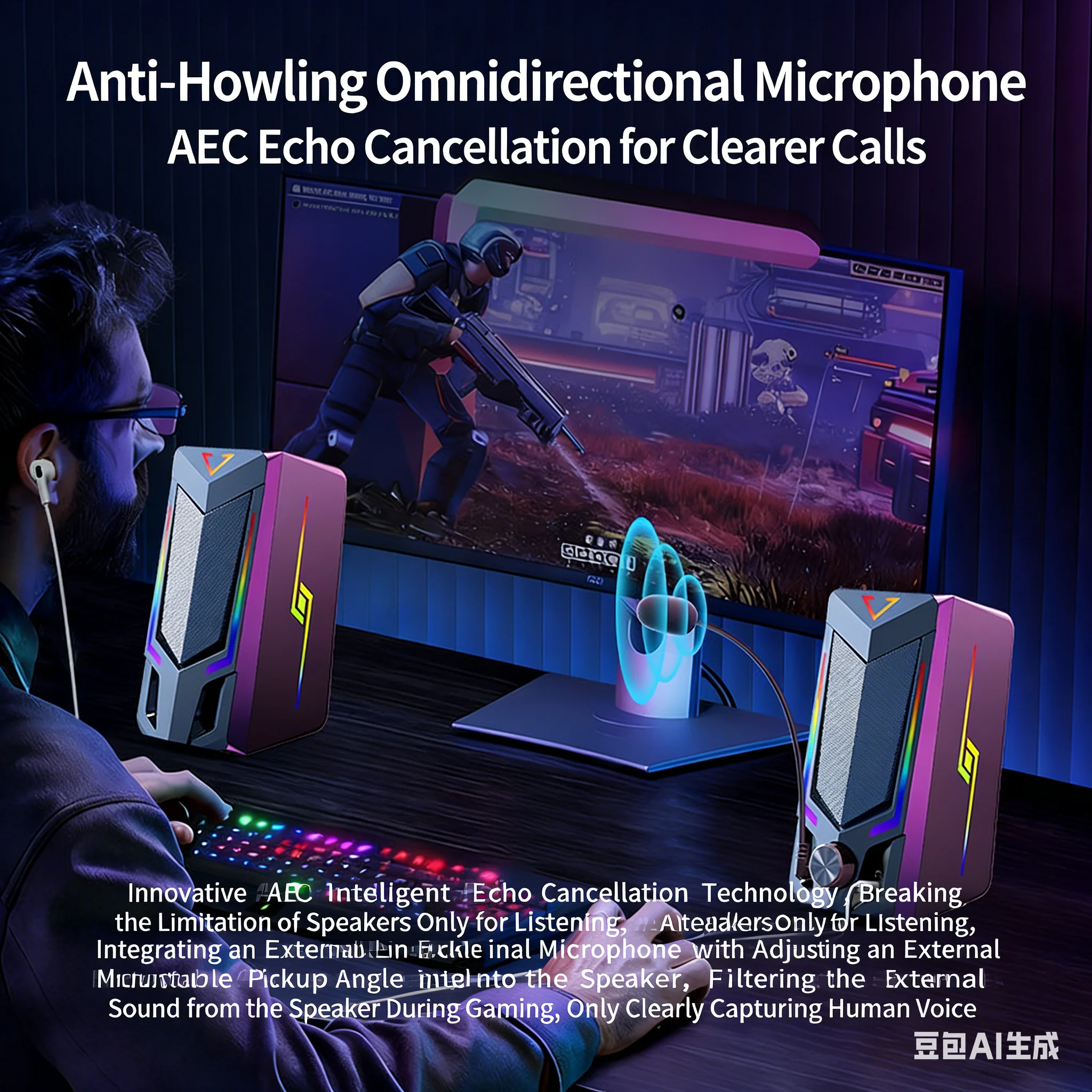 Desktop RGB Gaming Speakers Bl - огляд і ціна Pc Gaming Apple
