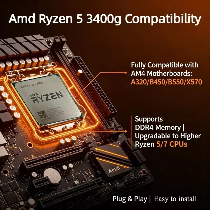 AMD Ryzen 5 3400G R5 3400G CPU - огляд і ціна Pc Gaming Amd Ryzen 5