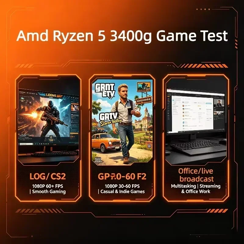 AMD Ryzen 5 3400G R5 3400G CPU - огляд і ціна Pc Gaming Amd Ryzen 5