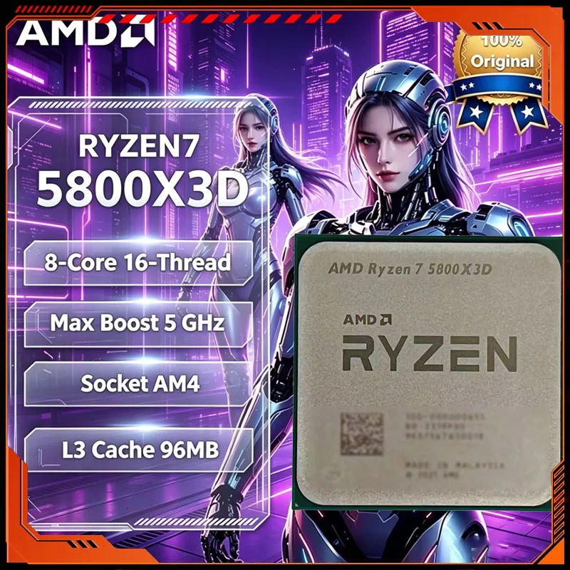 AMD Ryzen 7 5800X3D 8-Core 16- - огляд і ціна Amd Cpu Ryzen 7