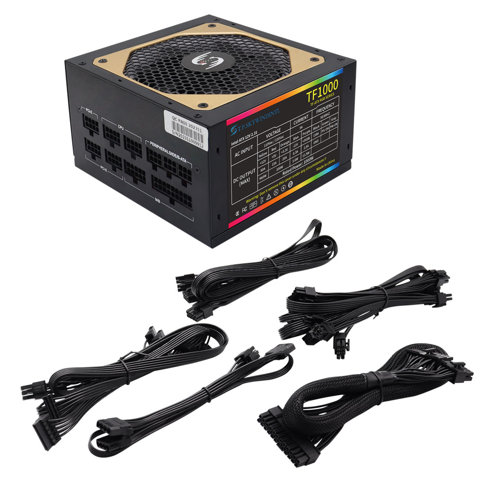 T.F.SKYWINDINTL 1000W Rgb ATX  - огляд і ціна Pc Gaming Watt