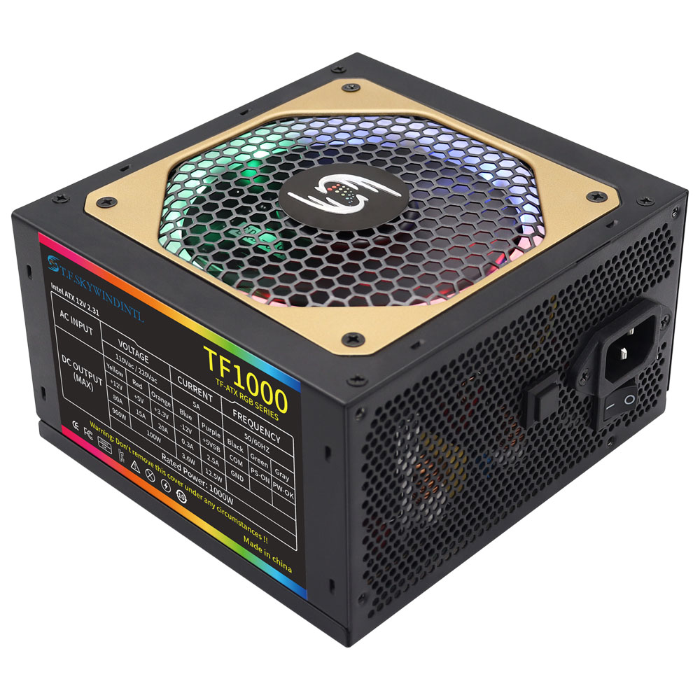 T.F.SKYWINDINTL 1000W Rgb ATX  - огляд і ціна Pc Gaming Watt