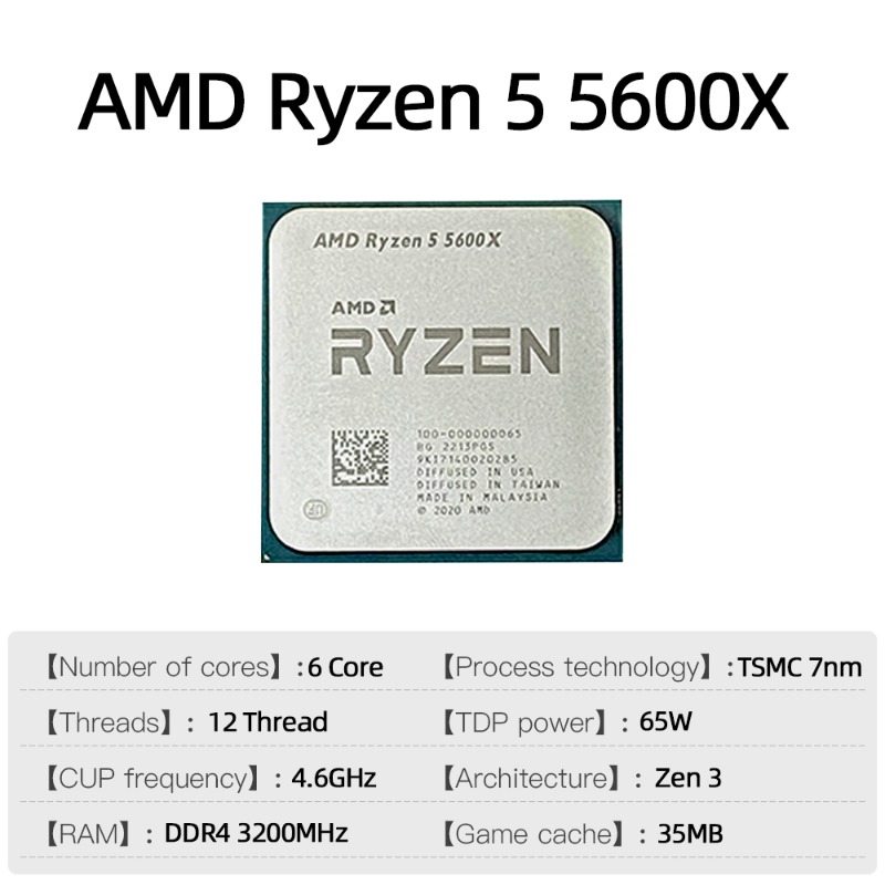 Socket AM4 Processor Ryzen 5 5 - огляд і ціна Pc Gaming Watt