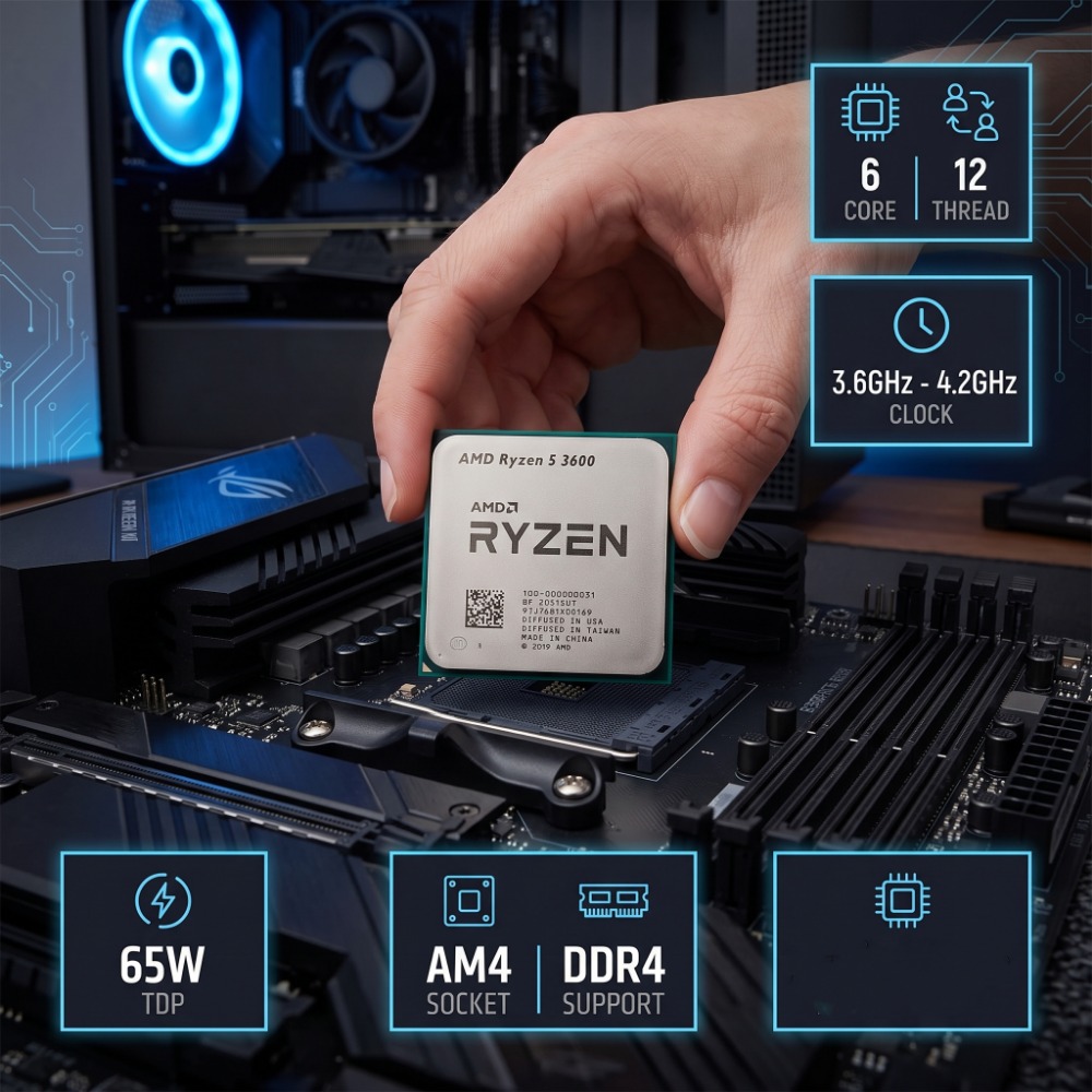 AMD Ryzen 5 3600 Desktop CPU 6 - огляд і ціна Pc Gaming Amd Ryzen 5