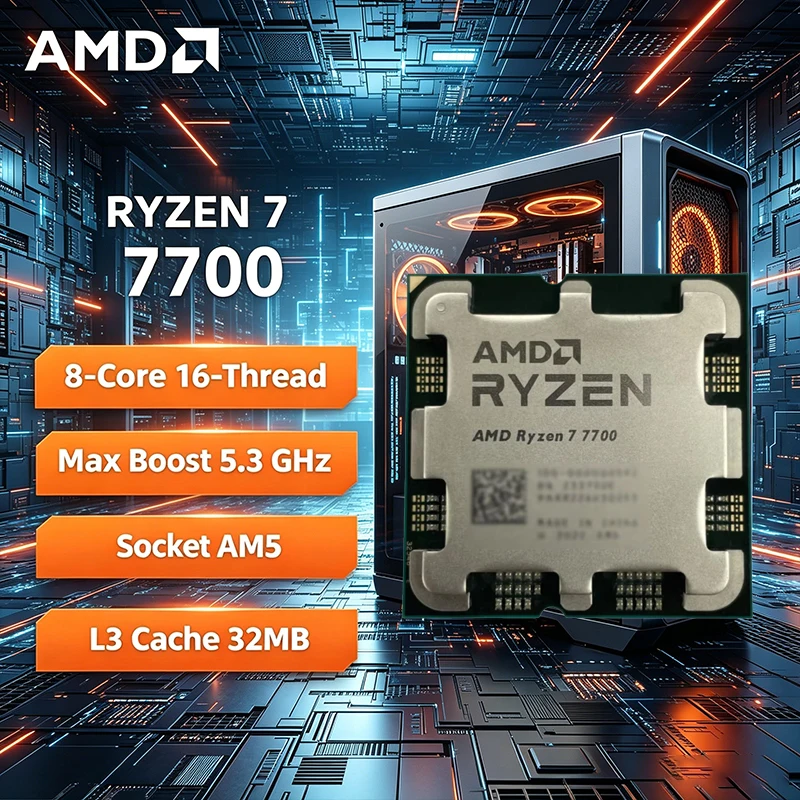 AMD Ryzen 7 7700 R7 7700 CPU 8 - огляд і ціна Amd Cpu Ryzen 7
