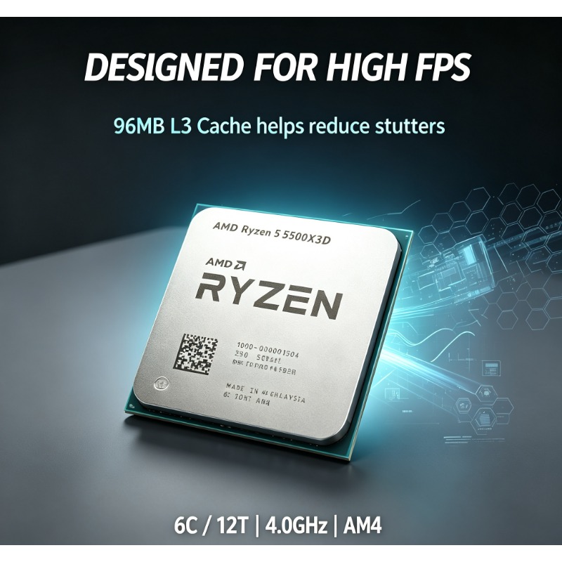 AMD Ryzen 5 5500X3D DIY Gaming - огляд і ціна Pc Gaming Amd Ryzen 5