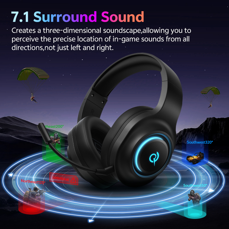 QCY Heroad V200 Gaming Headset - огляд і ціна Pc Gaming Gigabyte