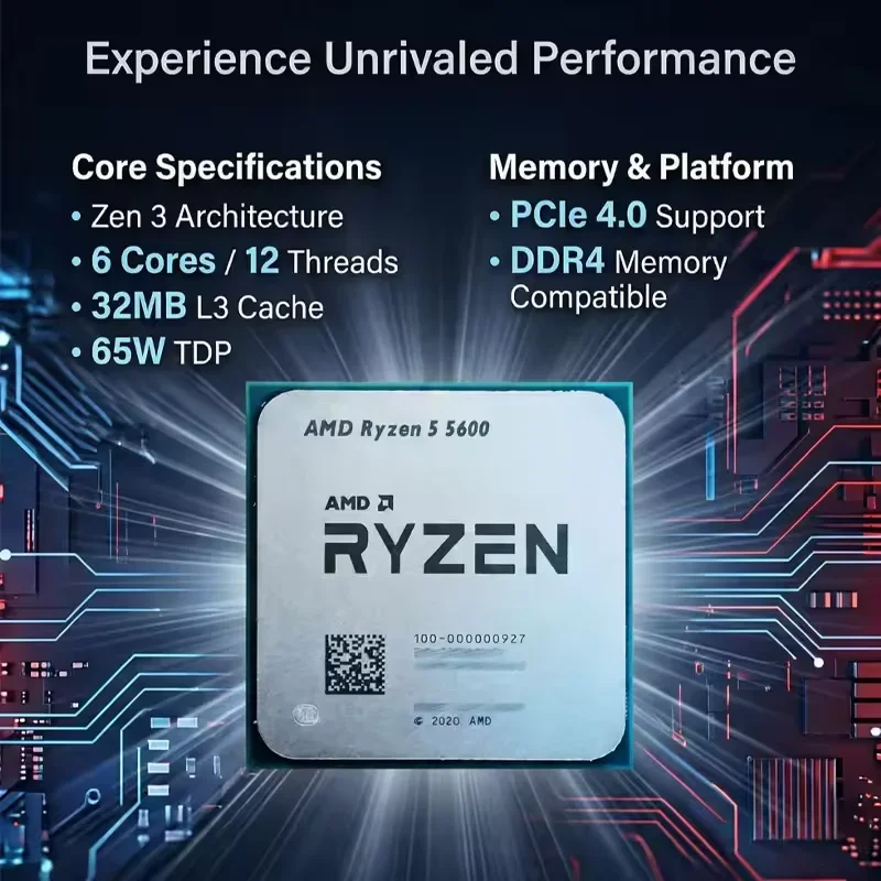 AMD Ryzen 5 5600 Processor AMD - огляд і ціна Pc Gaming Amd Ryzen 5