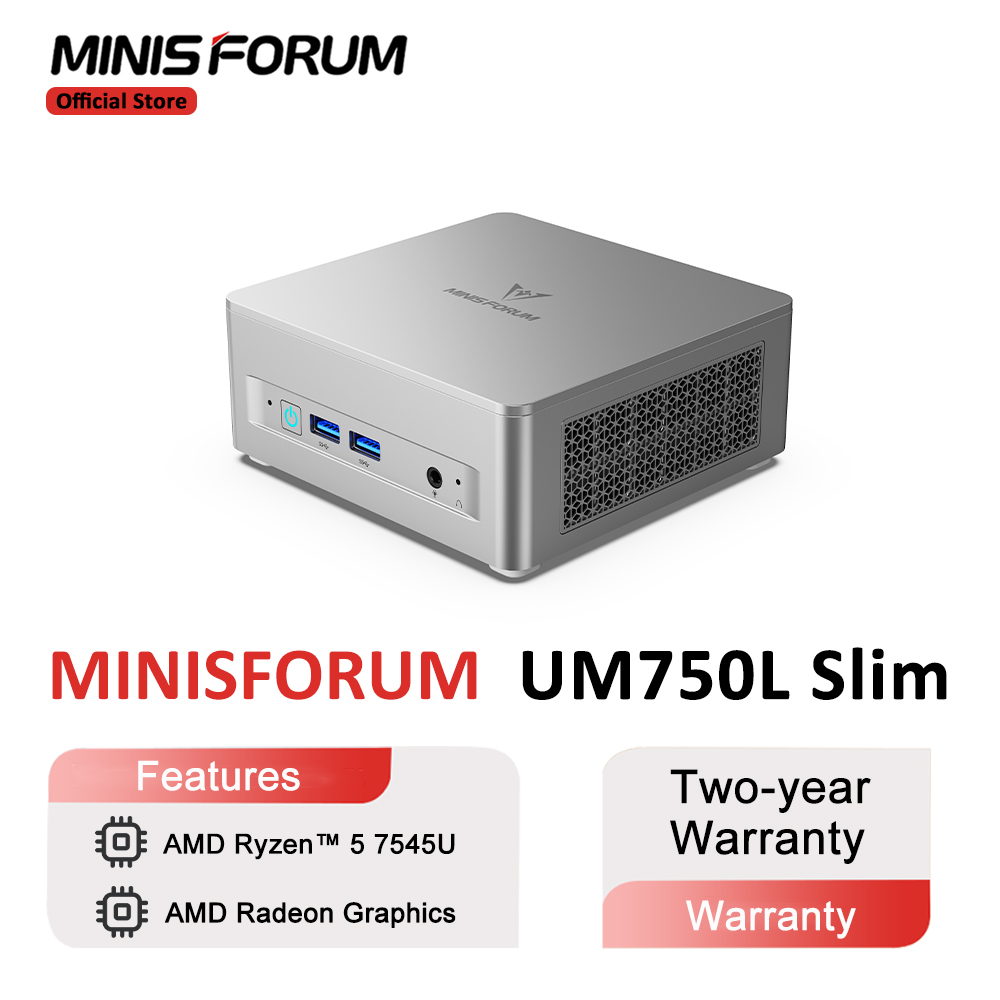 MINISFORUM Mini PC UM750L Slim - огляд і ціна Pc Gaming Amd Ryzen 5