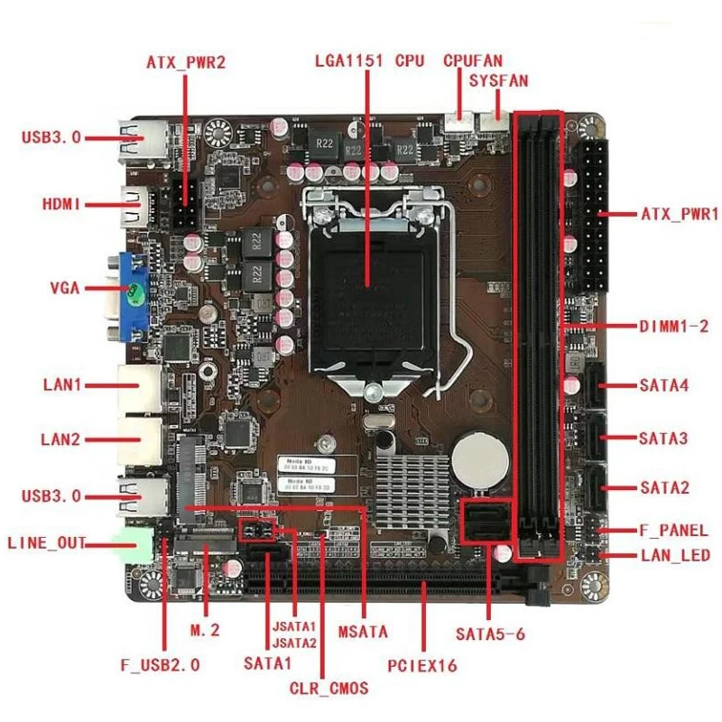 B365 Mini-ITX Motherboard LGA  - огляд і ціна Pc Gaming I3