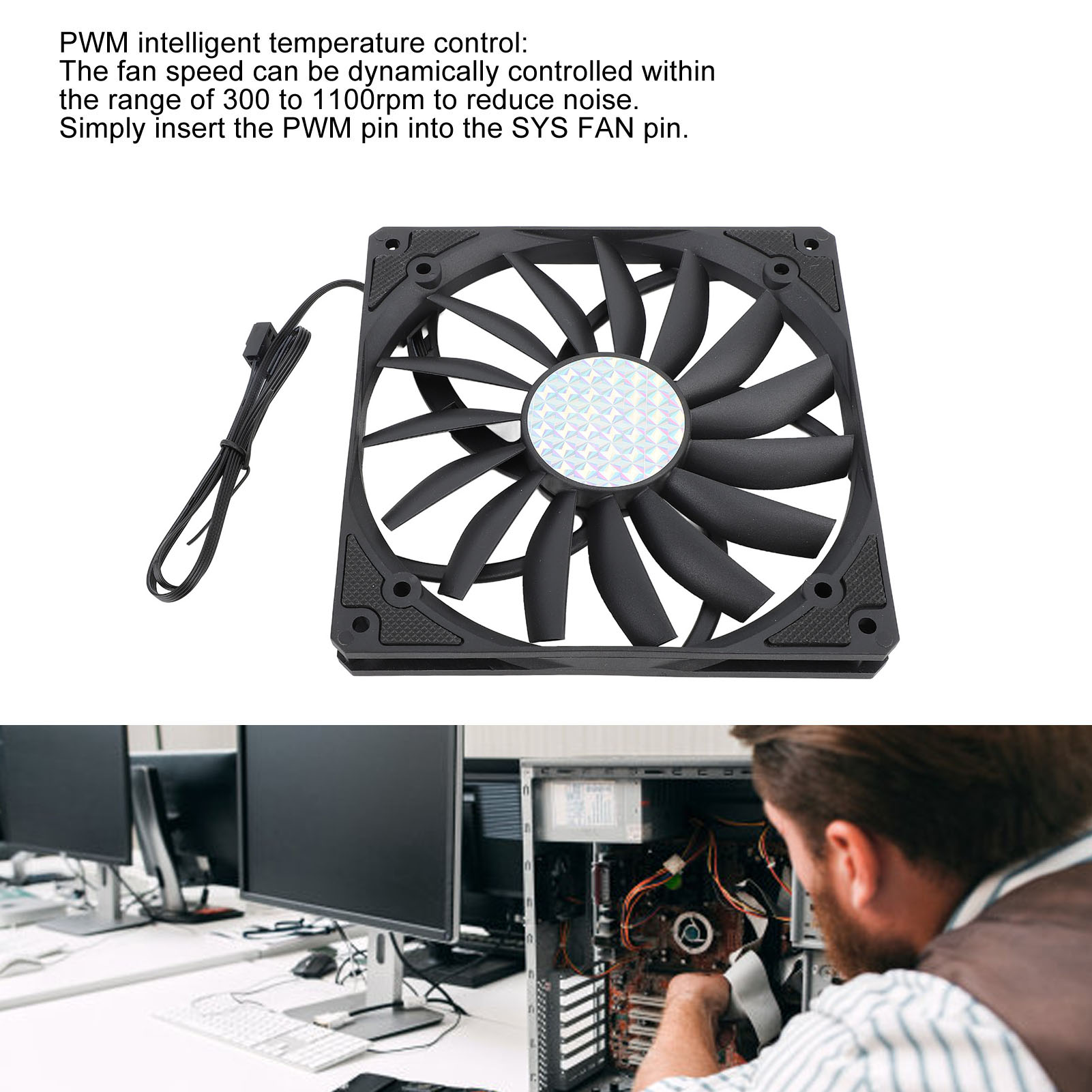 140mm 4 Pin PWM Case Fan Ultra - огляд і ціна Pc Case Fan