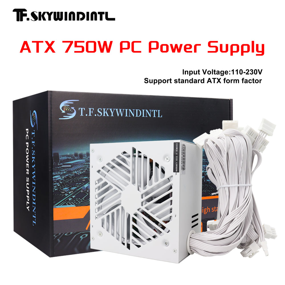 White 750W PSU PC Power Supply - огляд і ціна Pc Gaming Watt
