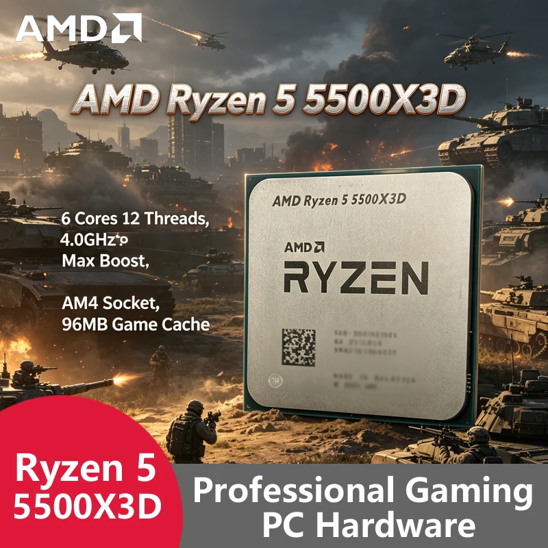 AMD Ryzen 5 5500X3D AM4 7nm Ga - огляд і ціна Pc Gaming Amd Ryzen 5