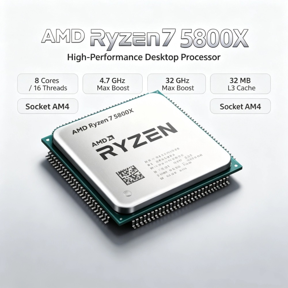 AMD Ryzen 7 5800X Unlocked Ove - огляд і ціна Amd Cpu Ryzen 7
