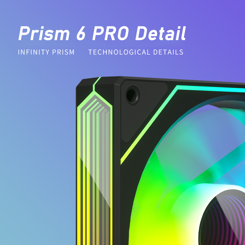 ZEZZIO PRISM 6 PRO 120mm  ARGB - огляд і ціна Pc Case Fan